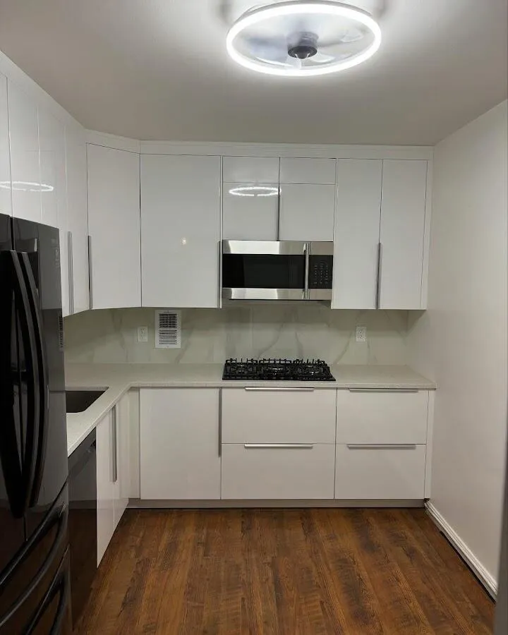 Renovated kitchen with quartz countertops in Chester
